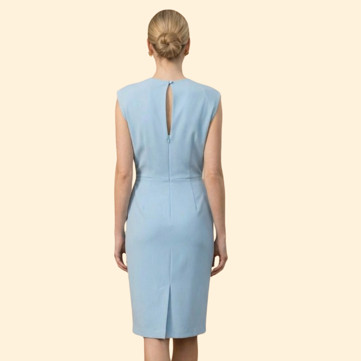 Women’s Sleeveless Dress with Gathered Waist