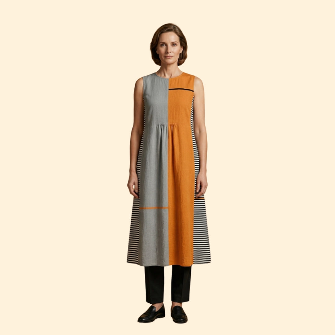 Women’s Sleeveless Dress with Pattern