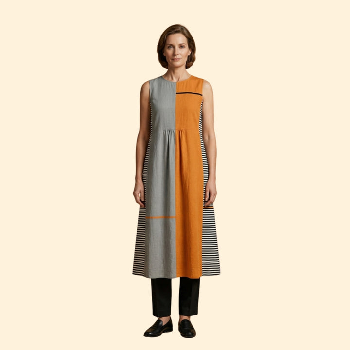 Women’s Sleeveless Dress with Pattern