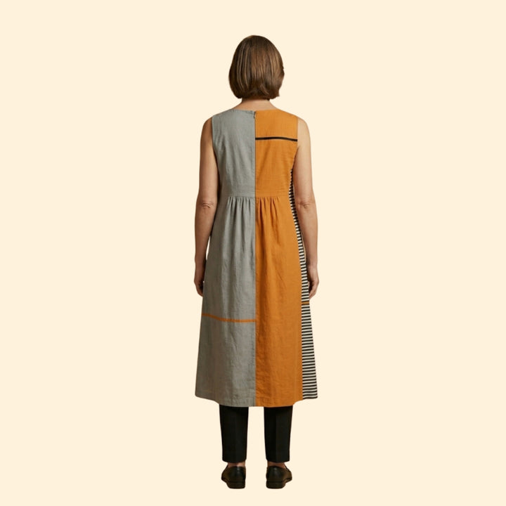 Women’s Sleeveless Dress with Pattern