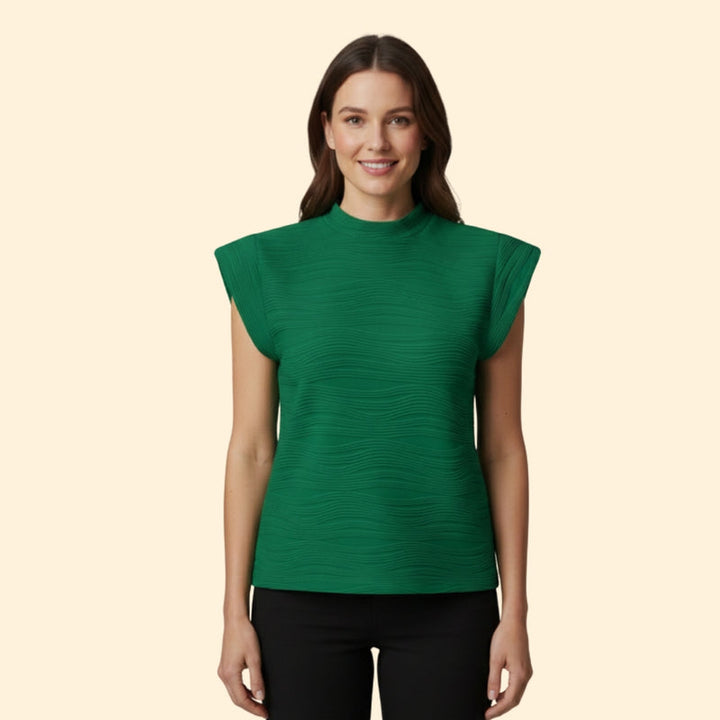 Women's Sleeveless High Neck Top