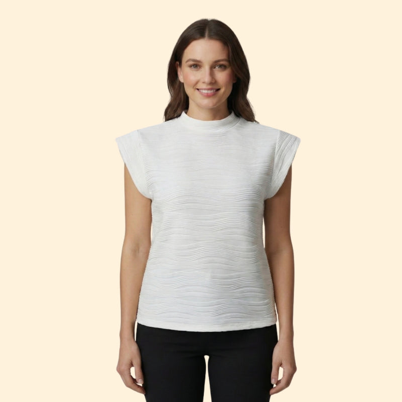 Women's Sleeveless High Neck Top
