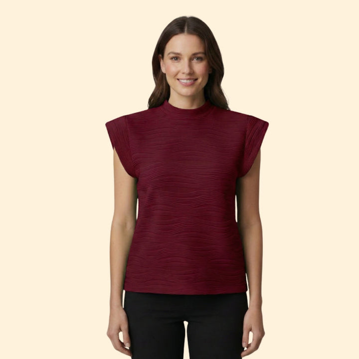 Women's Sleeveless High Neck Top