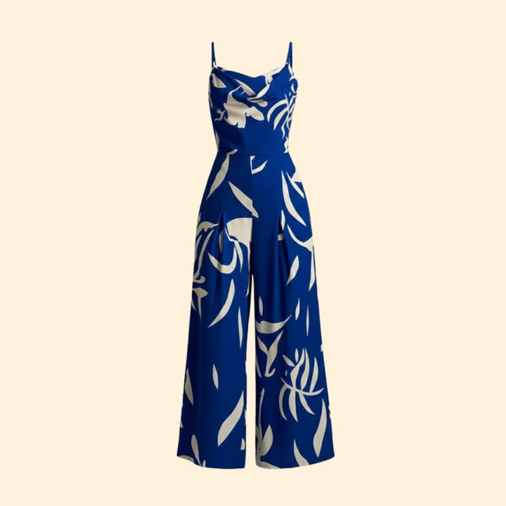 Women’s Sleeveless Jumpsuit Flowing Silhouette
