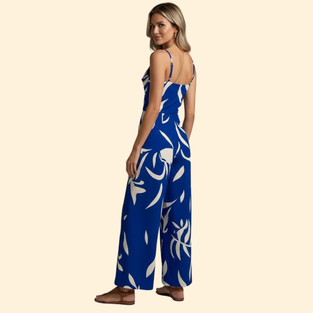 Women’s Sleeveless Jumpsuit Flowing Silhouette