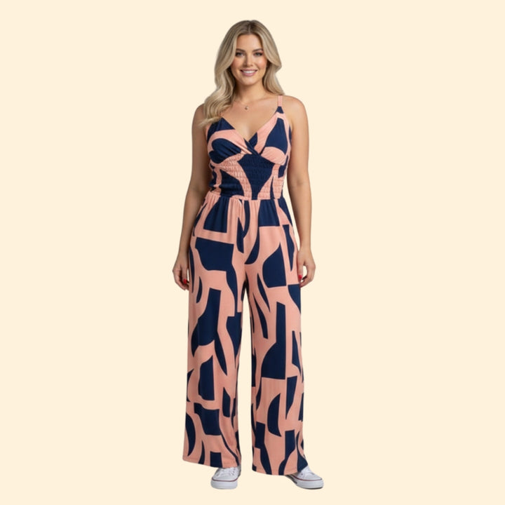 Women’s Sleeveless Jumpsuit Flowing Silhouette