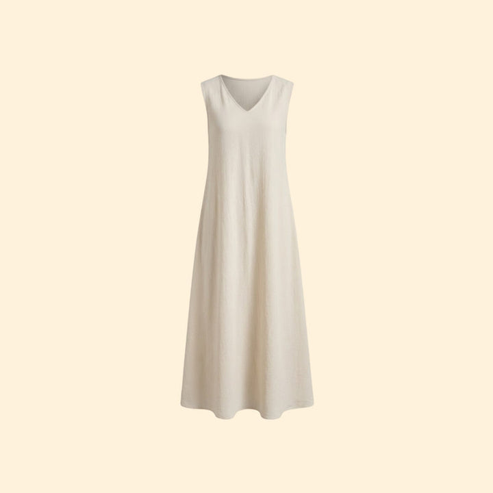 Women’s Sleeveless Maxi Dress with Side Slit