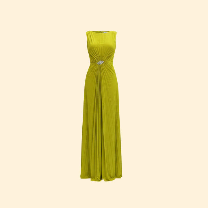 Women’s Sleeveless Maxi Dress with Slit Detail
