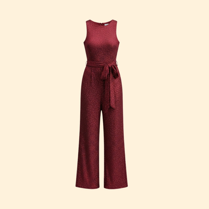 Women’s Sleeveless Maxi Dress with Tie Waist