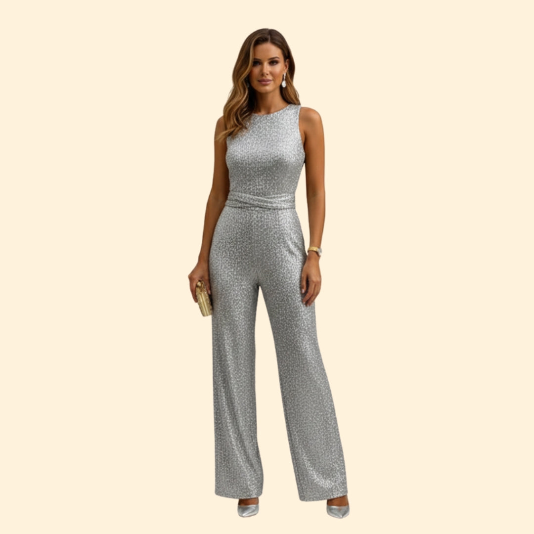 Women’s Sleeveless Maxi Dress with Tie Waist