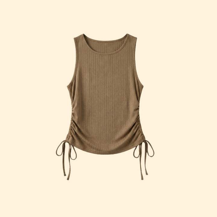 Women's Sleeveless Ruched Top