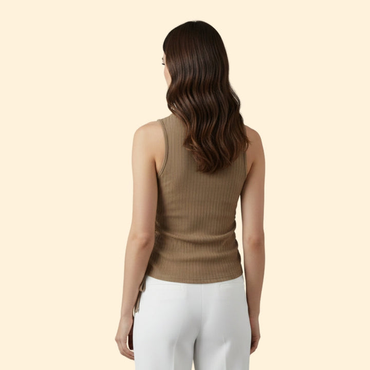Women's Sleeveless Ruched Top