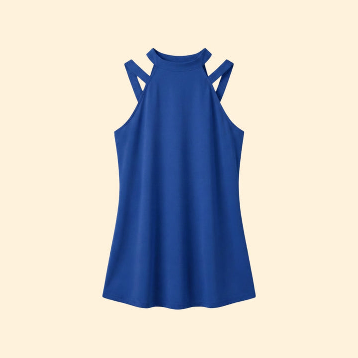 Women's Sleeveless Top with Cut-Out Straps