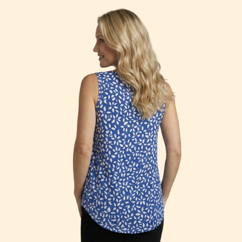 Women’s Sleeveless Top with Floral Print