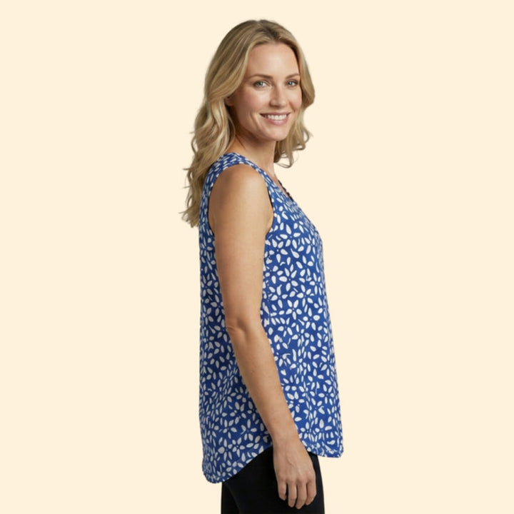 Women’s Sleeveless Top with Floral Print