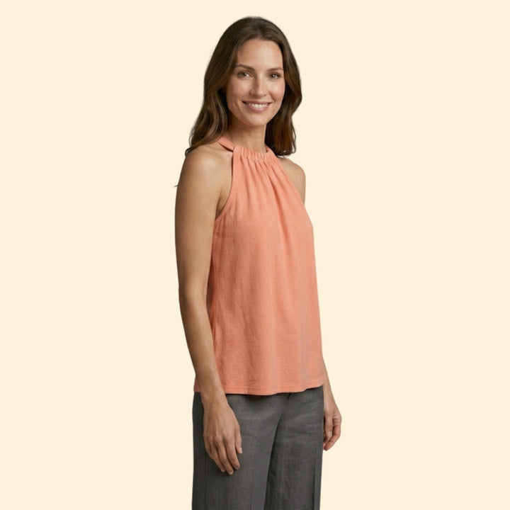 Women’s Sleeveless Top with Halter Design