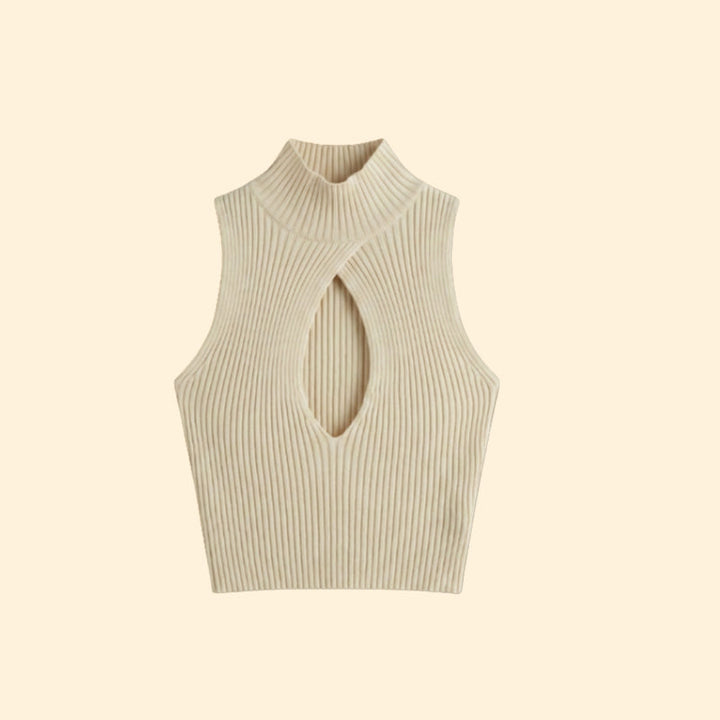 Women’s Sleeveless Top with Keyhole Detail