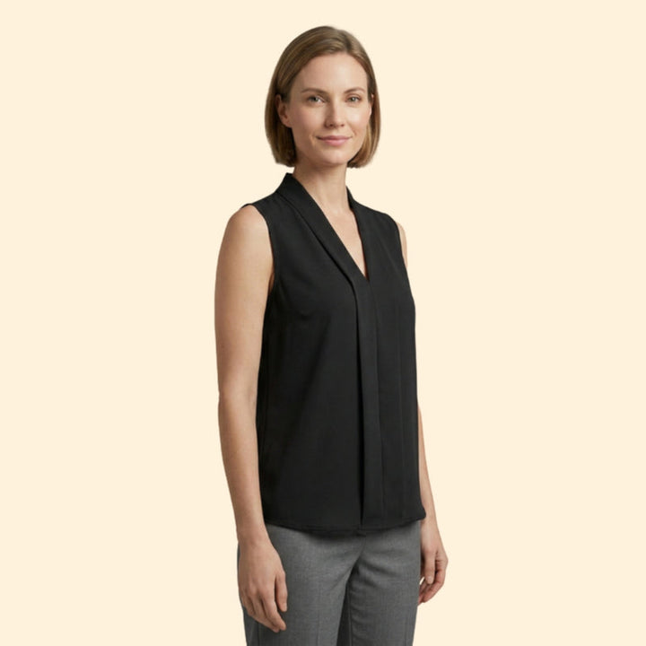 Women’s Sleeveless Top with V-Neck Style