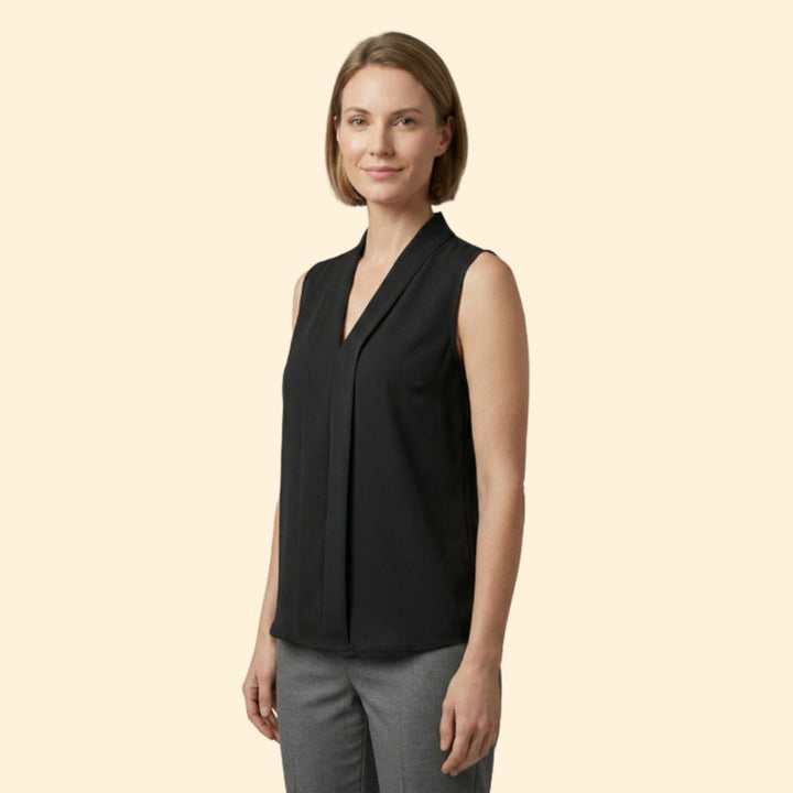Women’s Sleeveless Top with V-Neck Style
