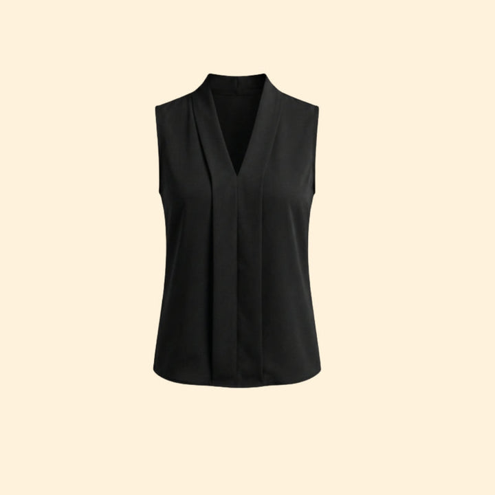 Women’s Sleeveless Top with V-Neck Style