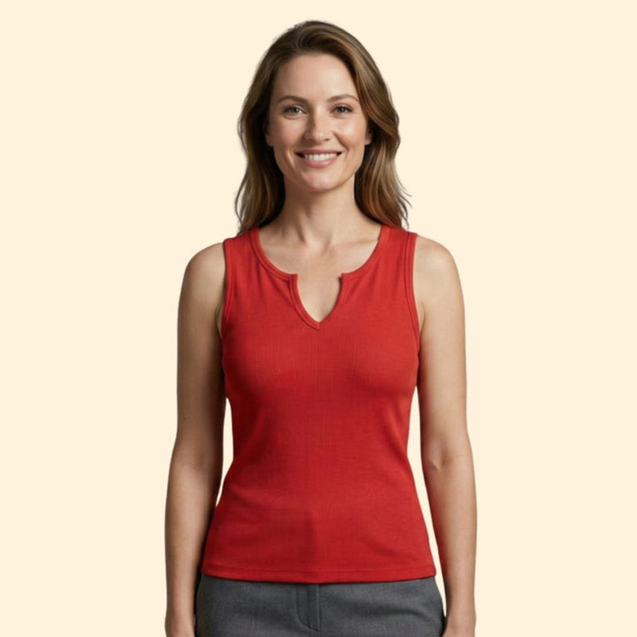 Women's Sleeveless V-Neck Top