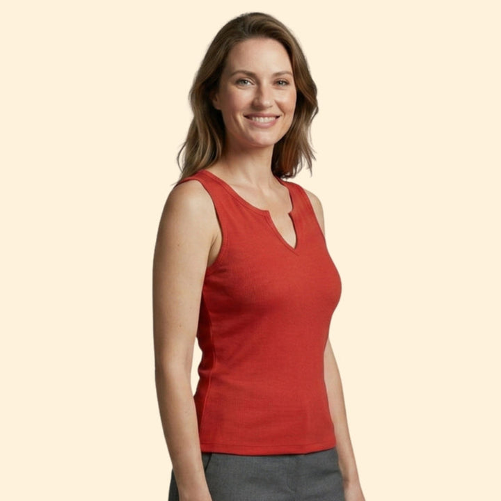 Women's Sleeveless V-Neck Top