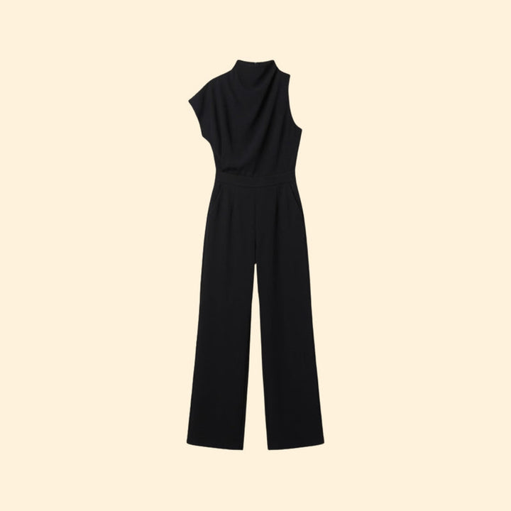 Women’s Chic Jumpsuit with Mock Neck