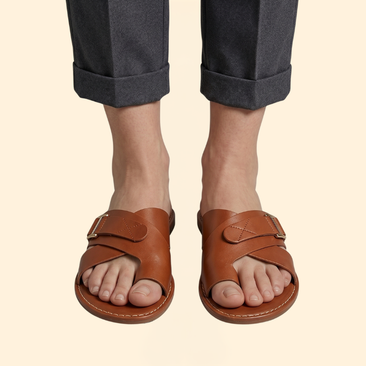 Women’s Slide Sandals with Cross Over Straps