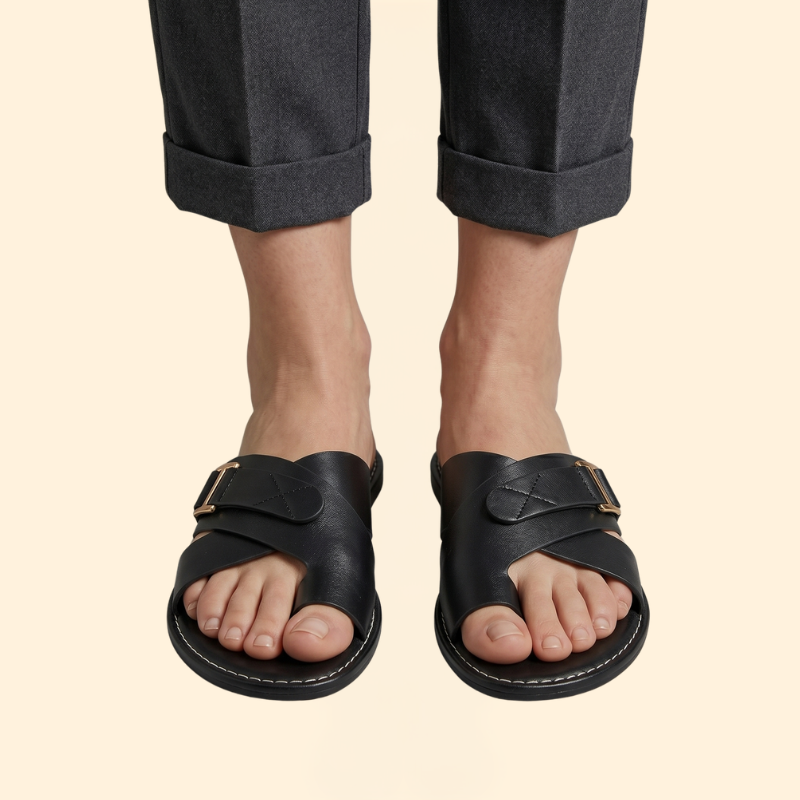 Women’s Slide Sandals with Cross Over Straps