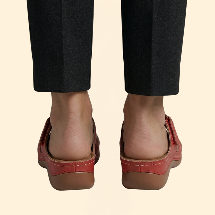 Women’s Slide Sandals with Perforated Straps
