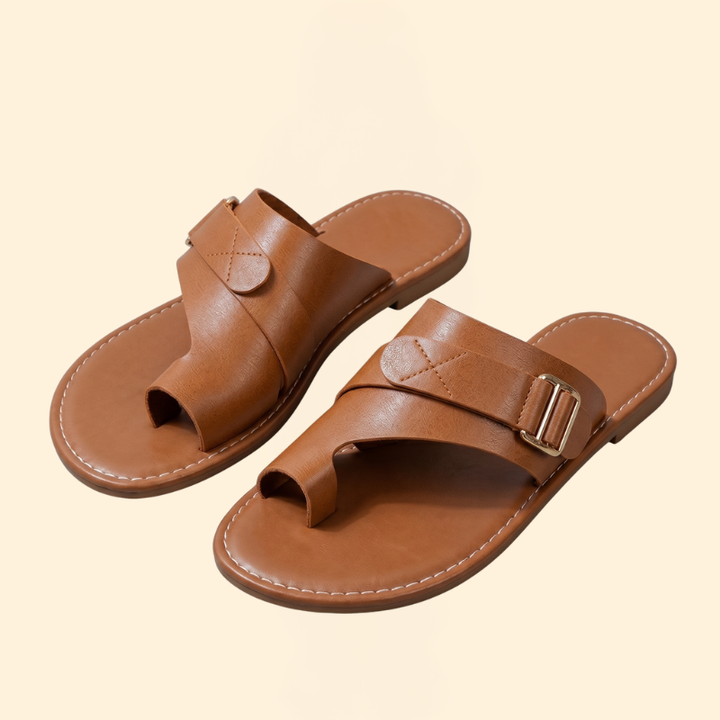 Women’s Slide Sandals with Toe Loop