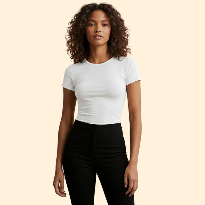 Women’s Slim Fit T-shirt with Round Neck