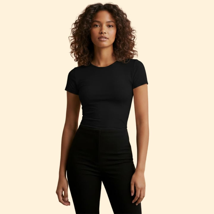 Women’s Slim Fit T-shirt with Round Neck