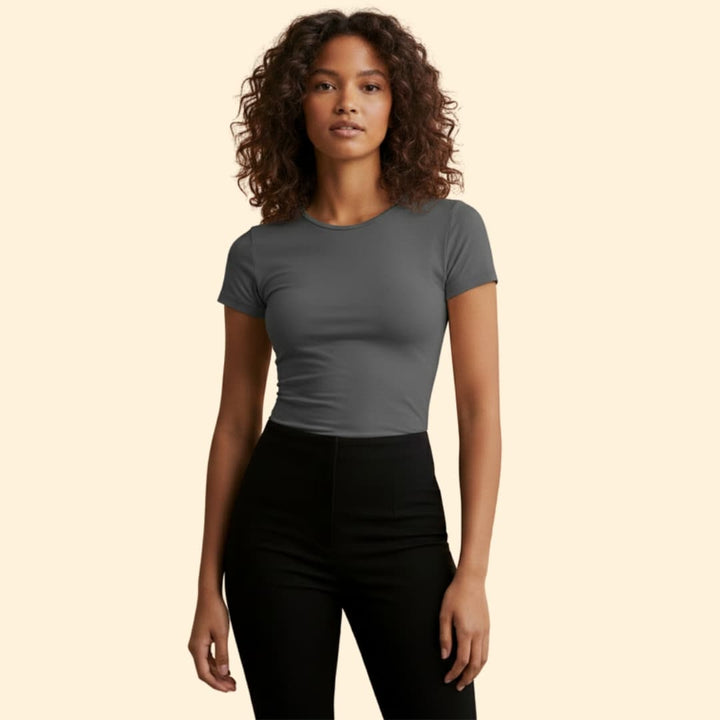 Women’s Slim Fit T-shirt with Round Neck