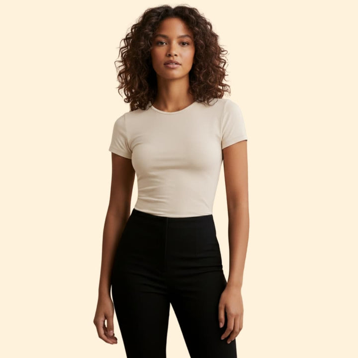 Women’s Slim Fit T-shirt with Round Neck