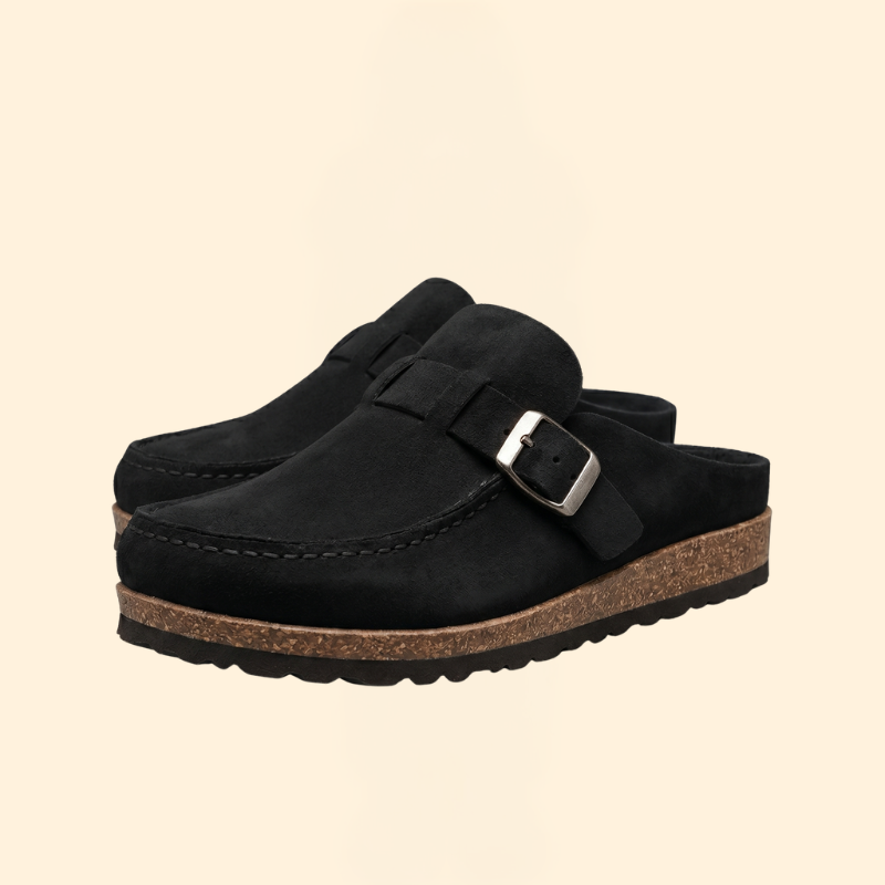 Women’s Slip-On Loafers with Buckled Strap