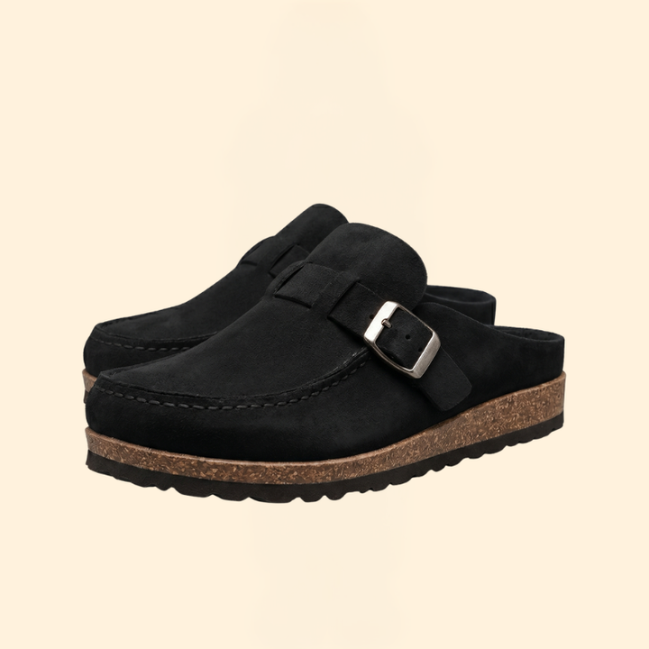 Women’s Slip-On Loafers with Buckled Strap