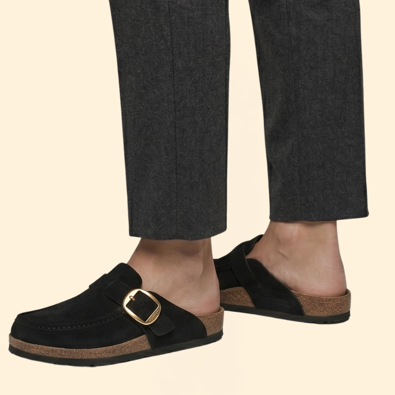 Women’s Slip-On Loafers with Buckled Strap