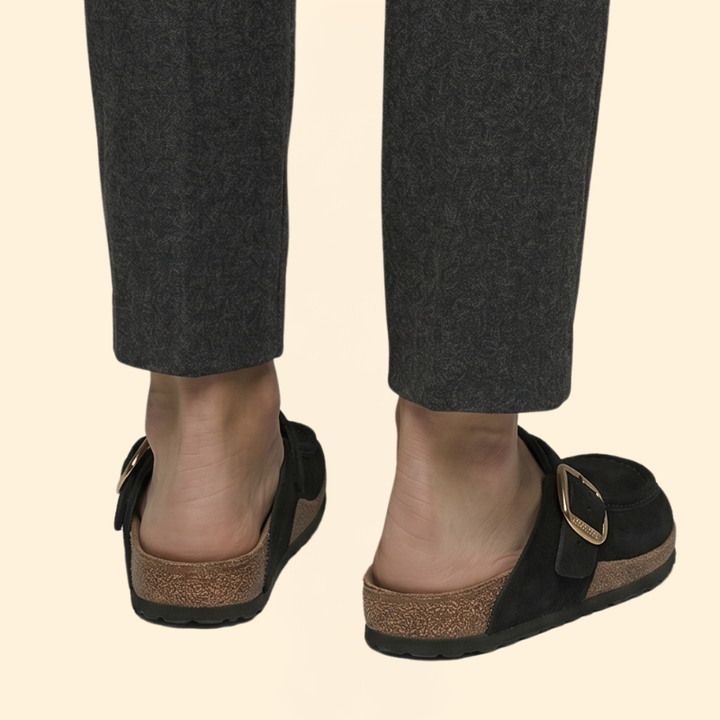 Women’s Slip-On Loafers with Buckled Strap