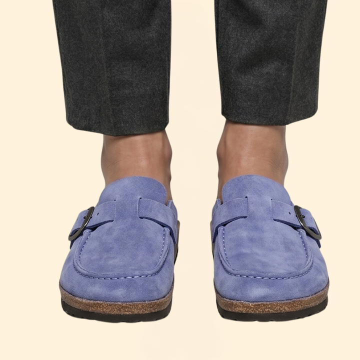 Women’s Slip-On Loafers with Buckled Strap