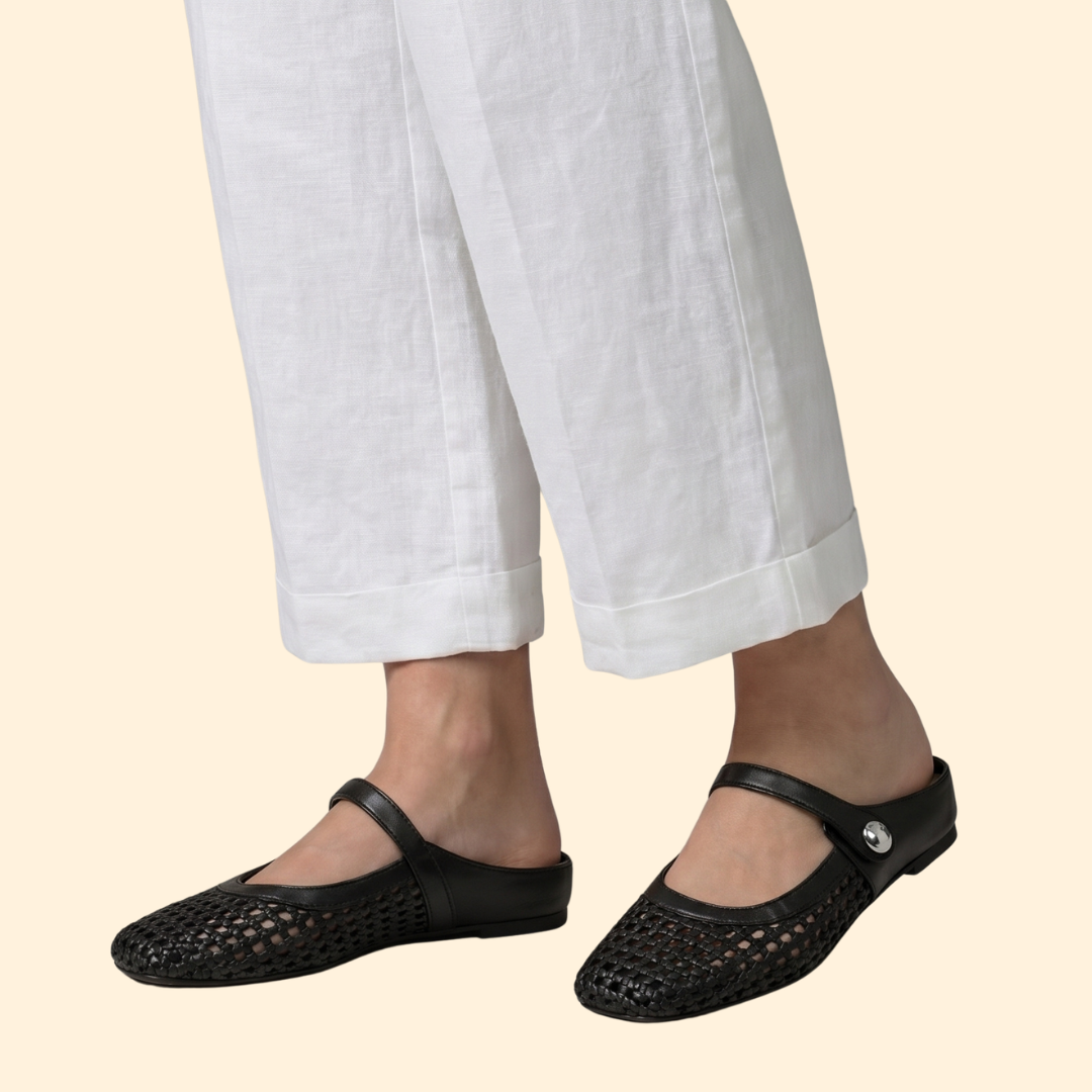 Women’s Slip On Shoes with Decorative Button