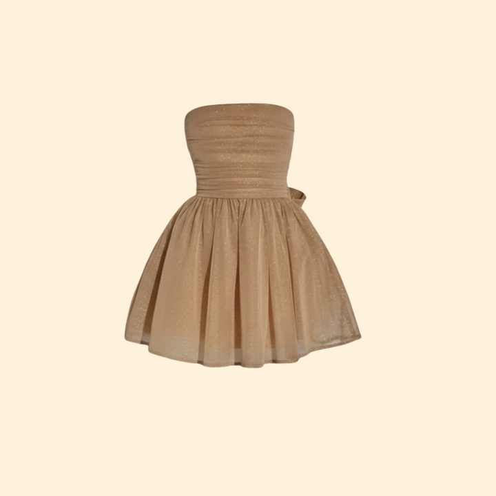 Women’s Sparkling Bow Wedding Guest Dress