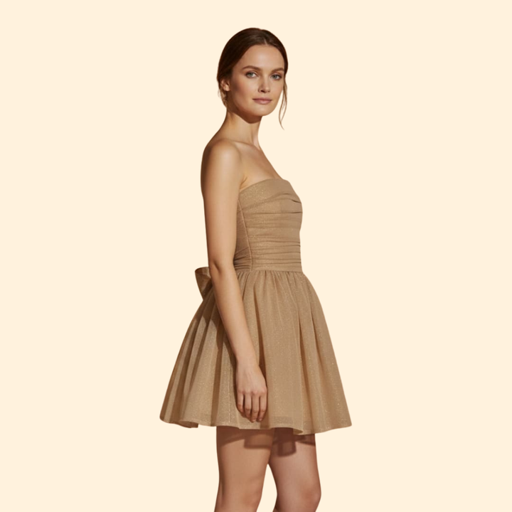 Women’s Sparkling Bow Wedding Guest Dress