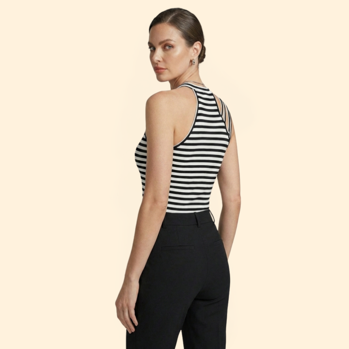 Women’s Tank Top with Horizontal Stripes