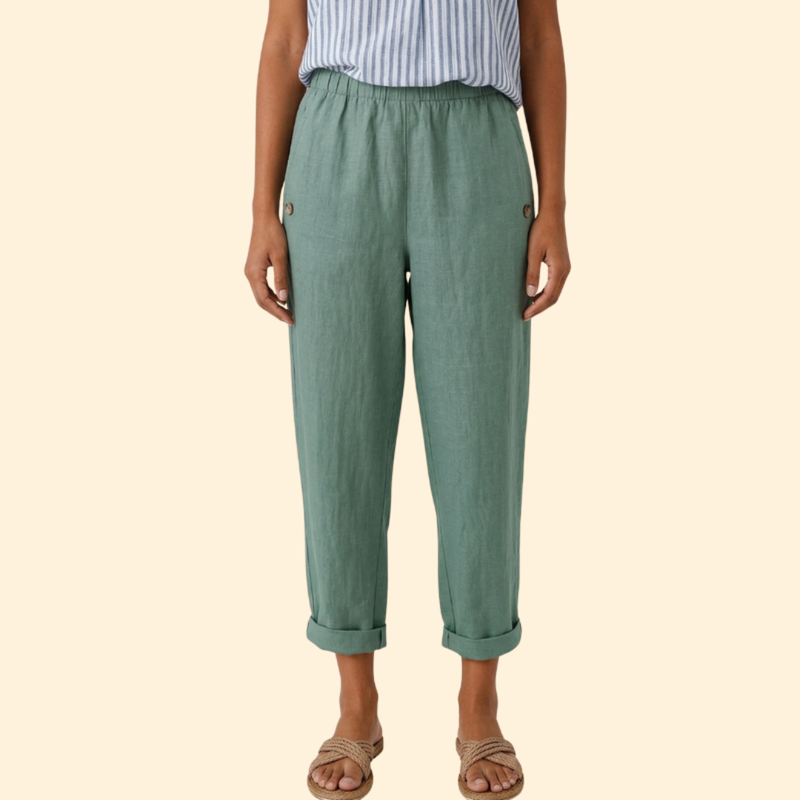 Women’s Straight Leg Pants with Side Pockets