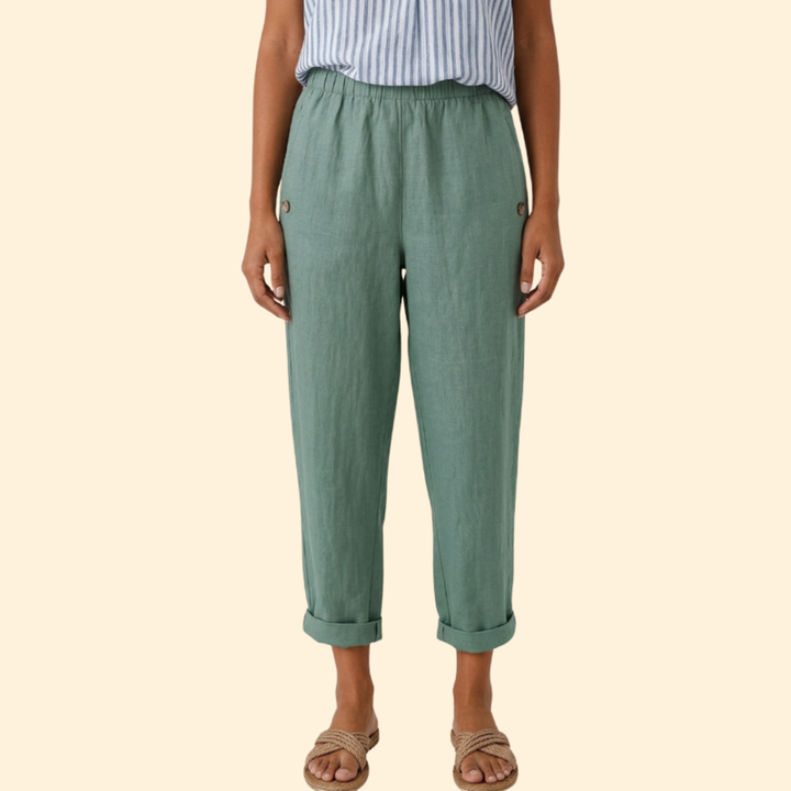 Women’s Straight Leg Pants with Side Pockets