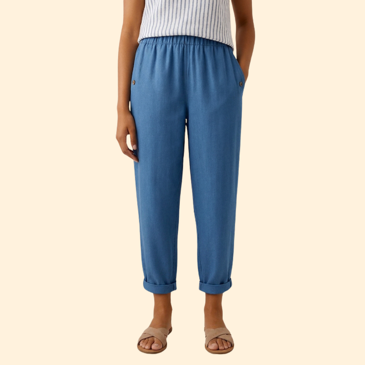 Women’s Straight Leg Pants with Side Pockets