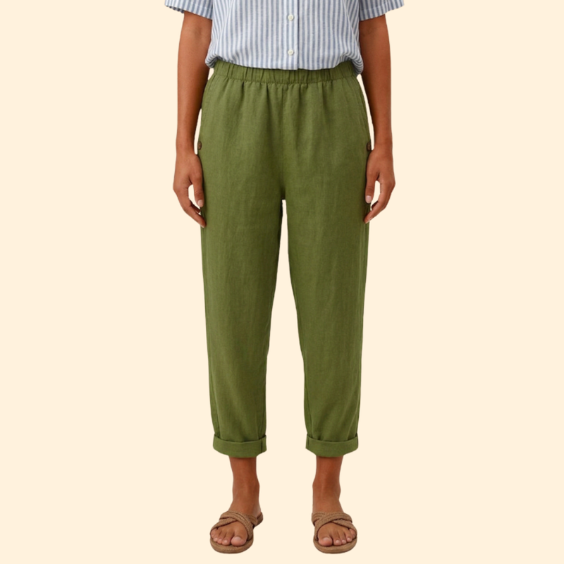 Women’s Straight Leg Pants with Side Pockets