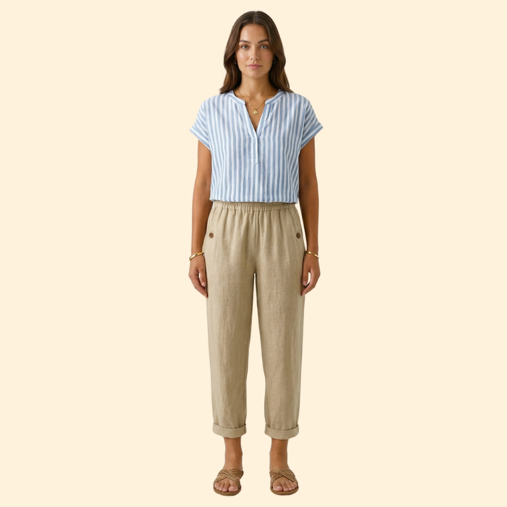 Women’s Straight Leg Pants with Side Pockets