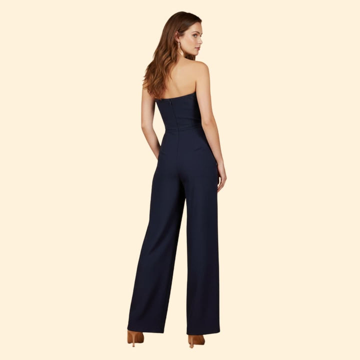 Women's Strapless Jumpsuit Wide-Leg Fit